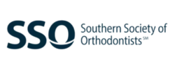 The image shows a navy blue serif "Smithsonian" logo, similar in style to logos seen at organizations like the Southern Society of Orthodontists. Happy Smiles Orthodontics in St. Augustine, FL, uses a comparable professional look for its branding.